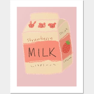 Strawberry Milk Posters and Art